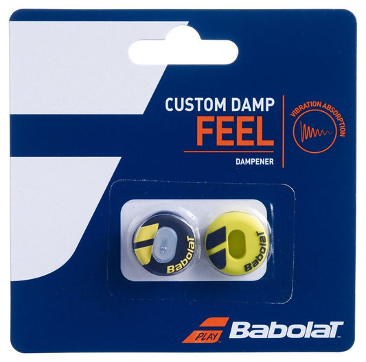 BABOLAT Custom Damp Dampeners (pack of 2) 70040 142 Black/Yellow