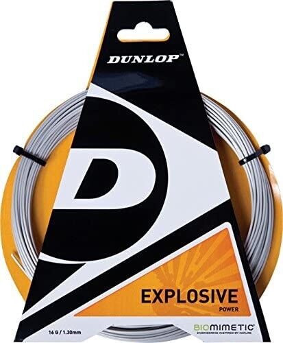 Dunlop Explosive Poly 16/130 12M Set Tennis String Power Silver