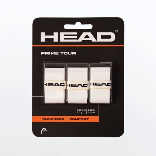 Head Prime Tour 3 Pack Overgrips comfort White