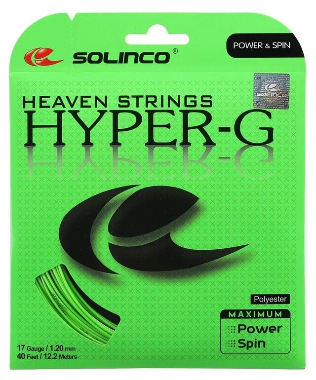 Solinco Hyper G 1.20mm/17 12M Set Tennis String Power/Spin