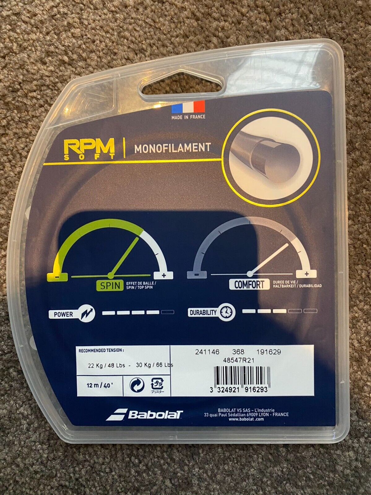 Babolat RPM Soft 16/1.30 12M String Set