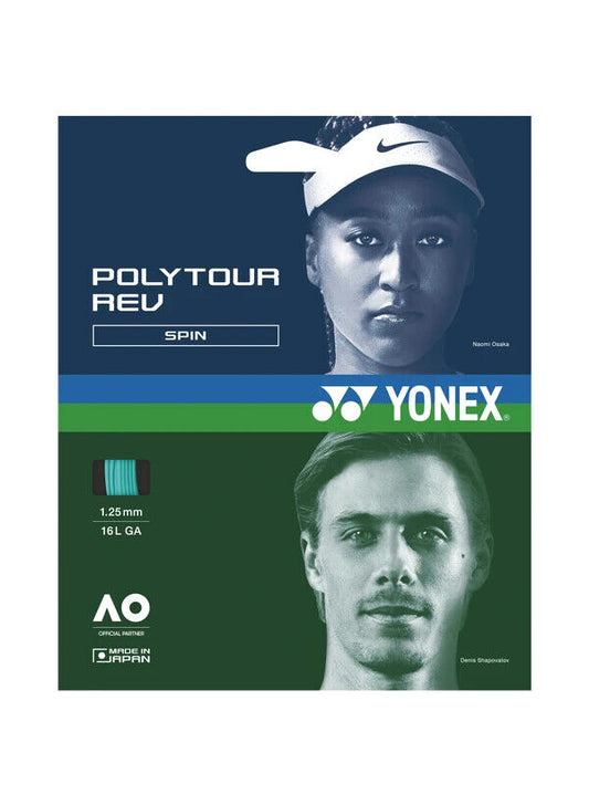 Yonex POLYTOUR REV  125 Tennis string 12M Set Mint  Made in Japan
