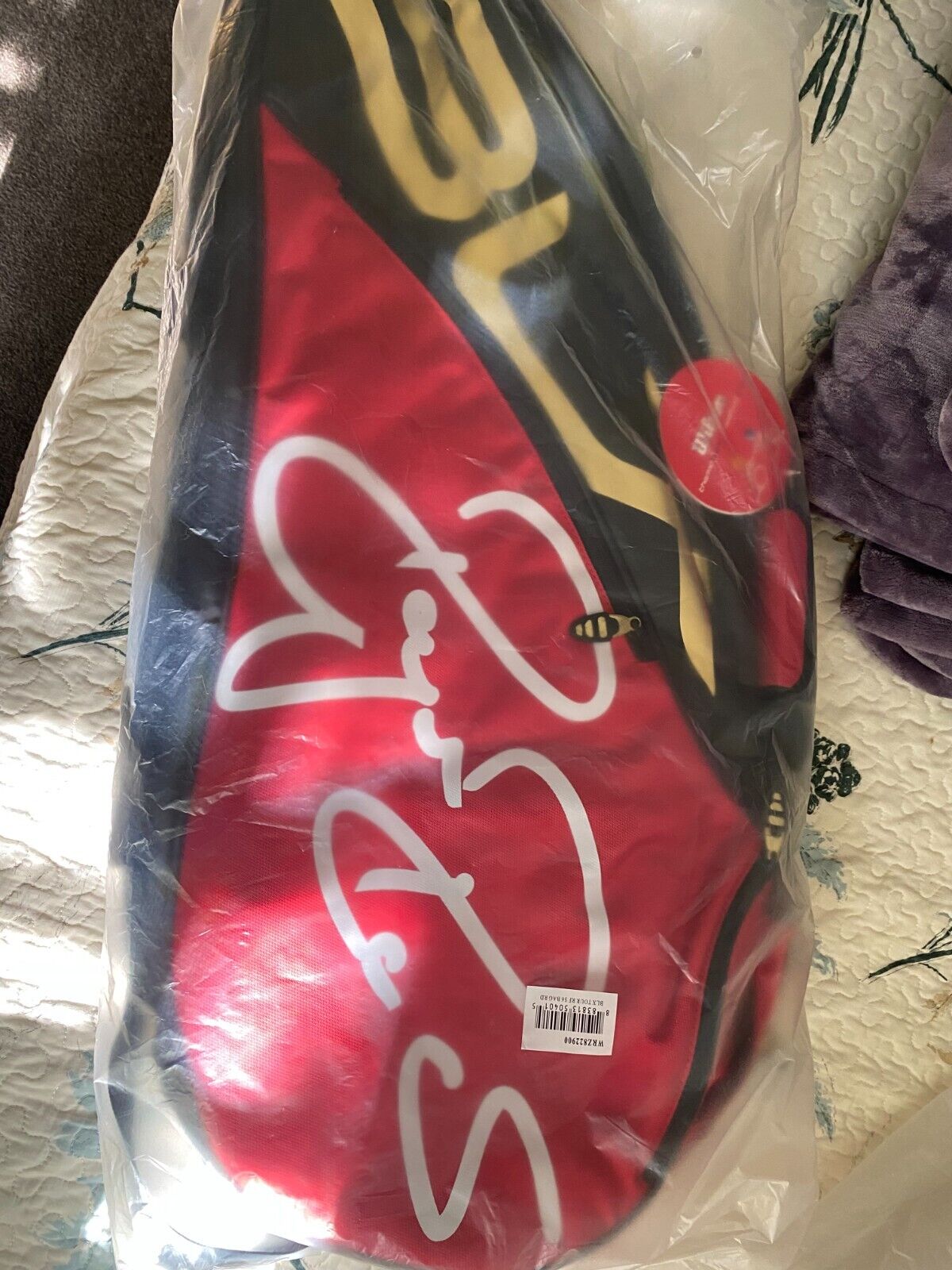 Wilson Blx Tour RF S6 Tennis Racquet Federer 9 Bag Red WRZ822900