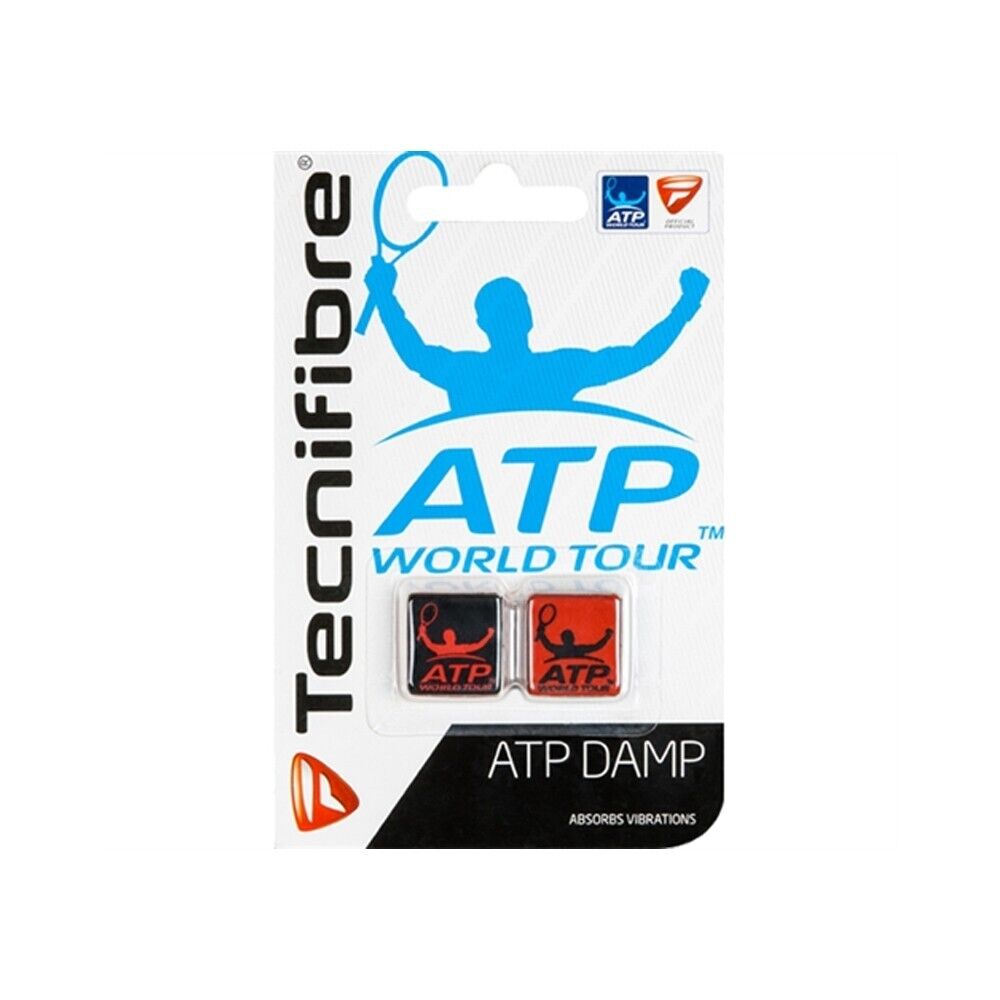 Tecnifibre ATP Damp Dampener 2 Pack ABSORBS VIBRATIONS Red