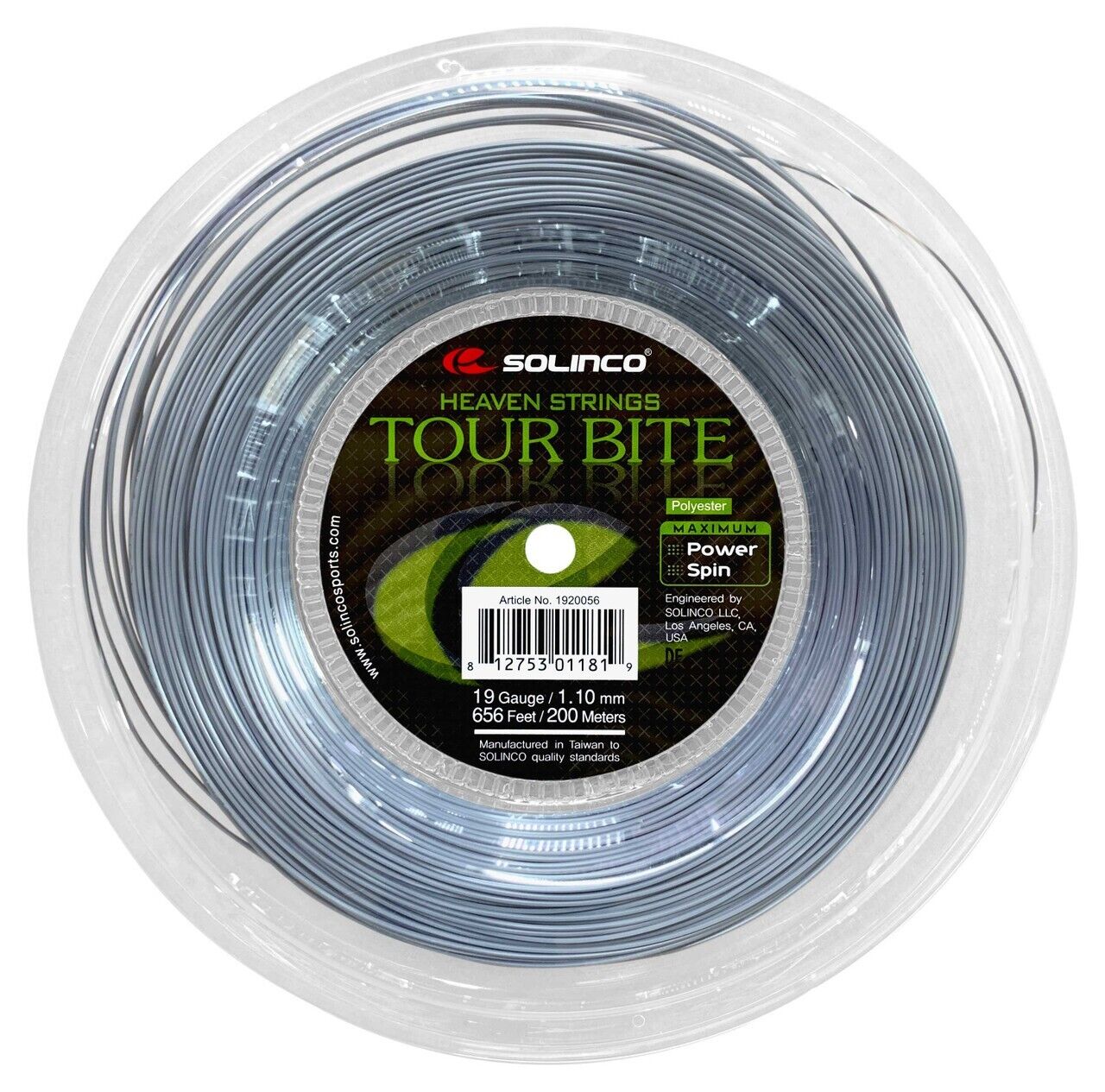 New Solinco Tour Bite 1.10mm/19 12M Set Tennis String Cut of REEL