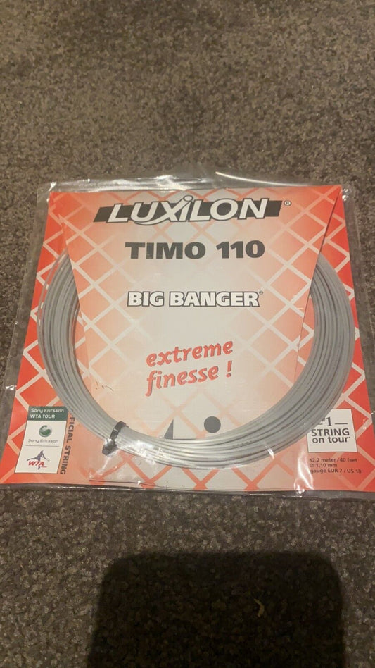 New Luxilon Timo 18 Gauge /110 Tennis String 12.2m Set WRZ995700