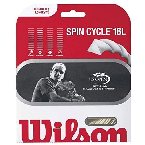 Wilson Spin Cycle 16L Tennis string 12M Set White