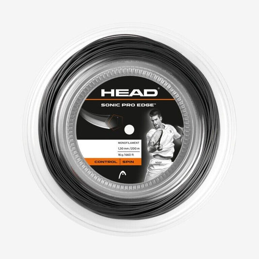 Head Sonic Pro ed 1.30mm 11.7m Set Tennis String Cut of REEL black