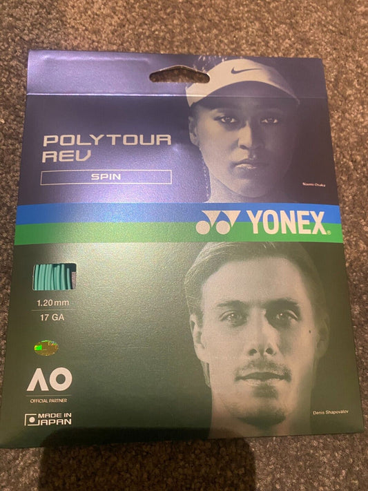 Yonex POLYTOUR REV  120 Tennis string 12M Set Mint  Made in Japan