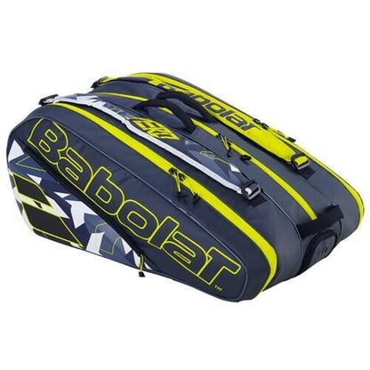 BabolaT 2023 Pure Aero RH12 Tennis Bag Gery Yellow 370 751221