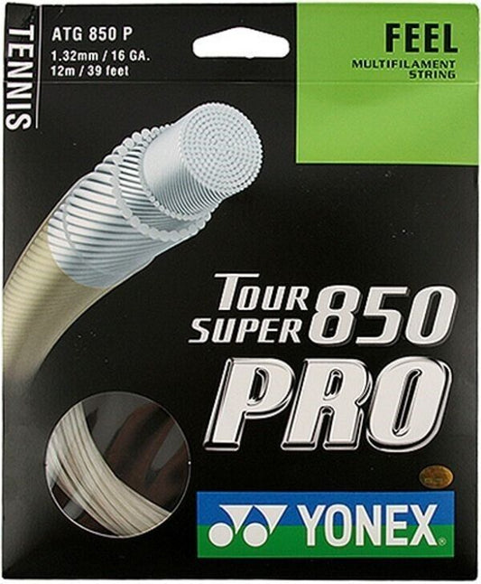 Yonex TOUR Super 850 Pro Tennis string  1.32MM  12M Set Made in Japan White