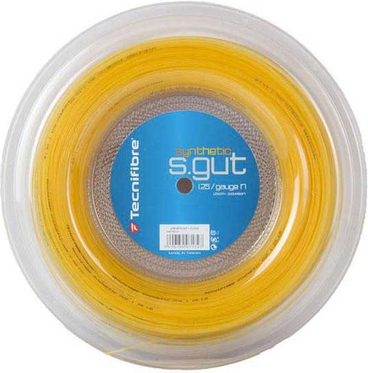 TECNIFIBRE 1.25mm/17  SYNTHETIC GUT 200M REEL Gold