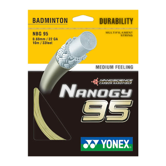Yonex Nanogy 95 0.69mm Badminton string 10M Set  Gold  Made in Japan
