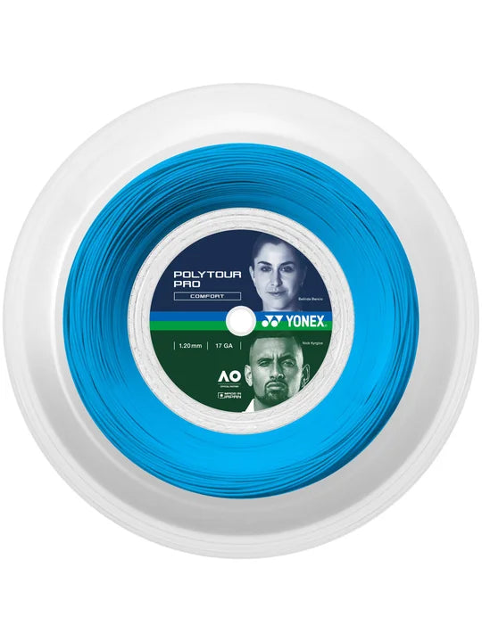 Yonex  Poly Tour Pro 120/125 Tennis String 200M Reel Blue