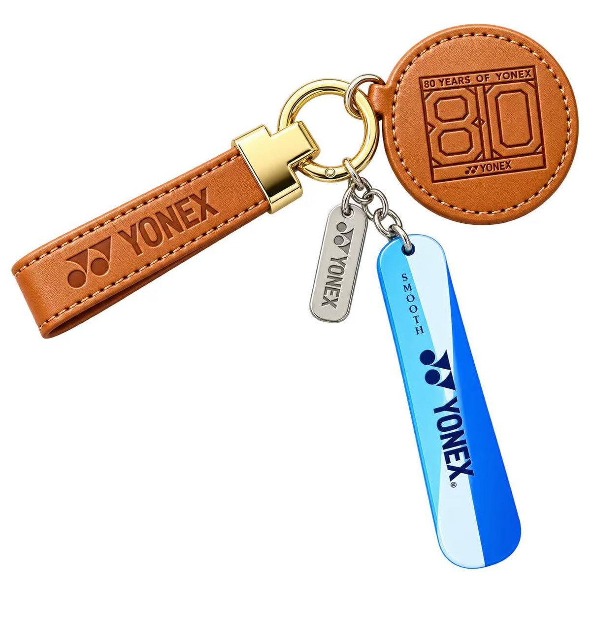 Yonex 80th Anniversary Edition Leather Keychain