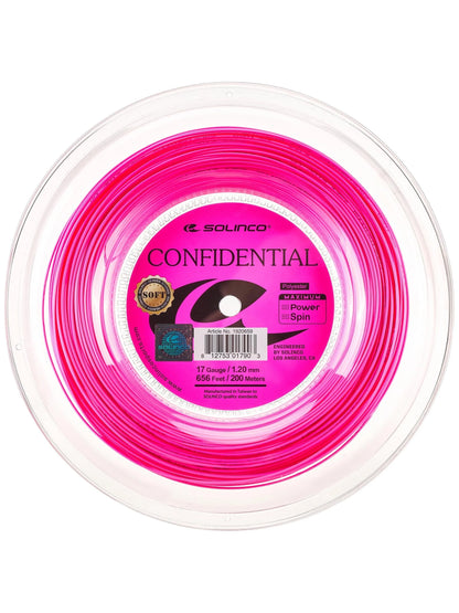 Solinco Confidential Soft Tennis  String 200M Reel