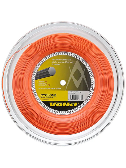 Volkl Cyclone 120 Tennis String 200M Reel Orange
