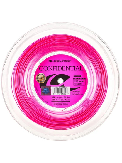 Solinco Confidential Soft Tennis  String 200M Reel