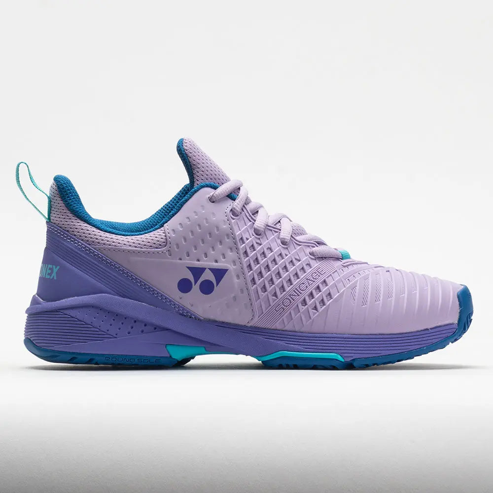 YONEX Women's Power Cushion Sonicage 3 Clay Tennis Shoes  Lilac US 8.5