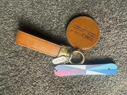 Yonex 80th Anniversary Edition Leather Keychain