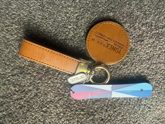 Yonex 80th Anniversary Edition Leather Keychain