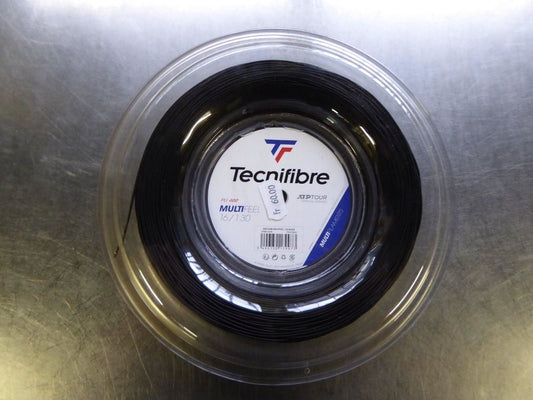 Tecnifibre MULTIFEEL 16/1.30 Tennis String 200M Reel Black
