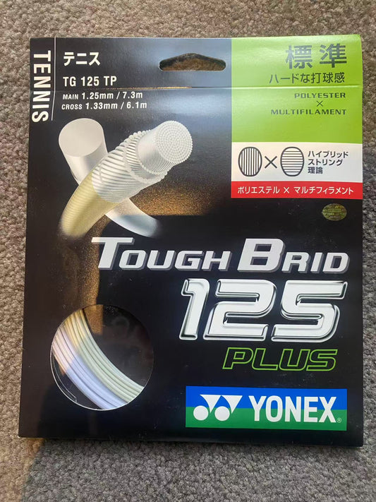 Yonex Tough Brid 125 Plus Hybrid Tennis String 7.3M+6.1M