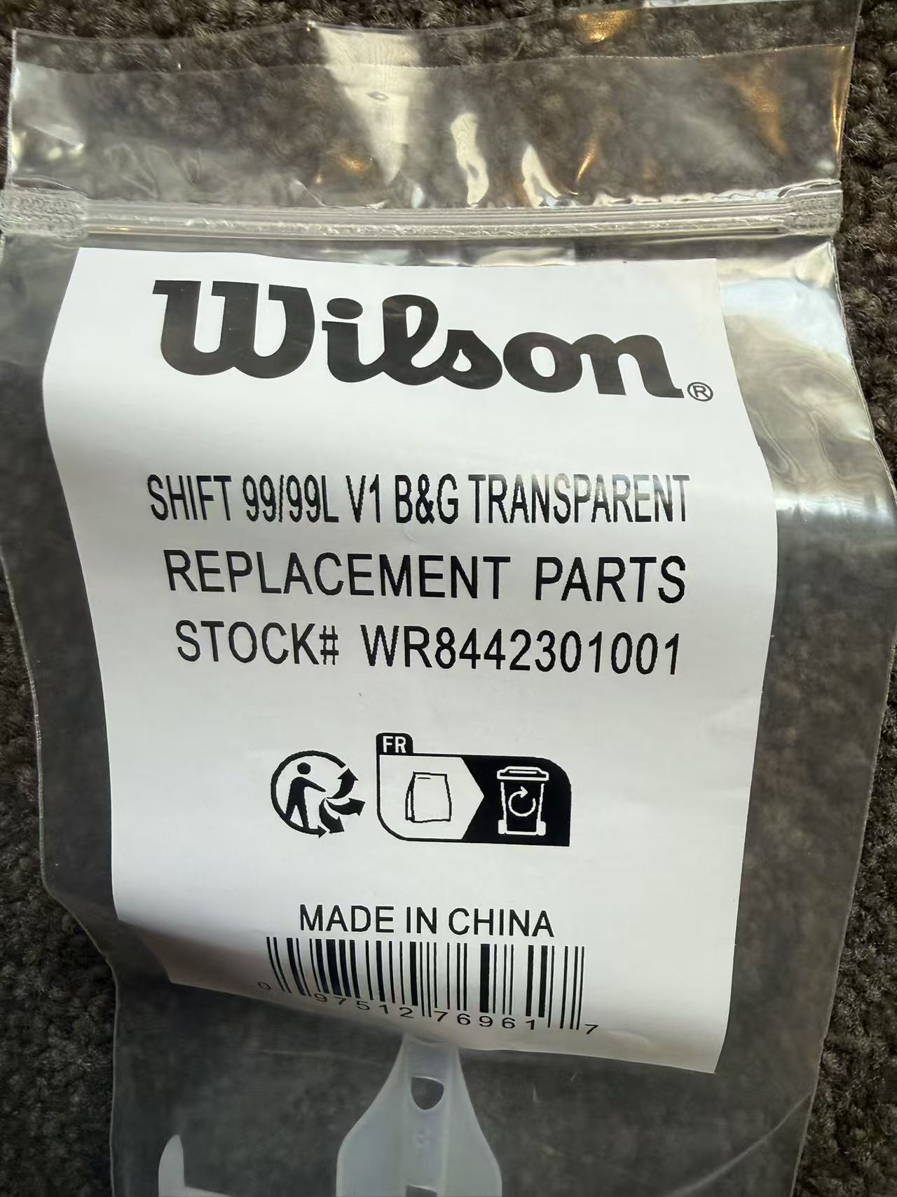Wilson Shift 99/99L V1  Bumper & Grommet Set