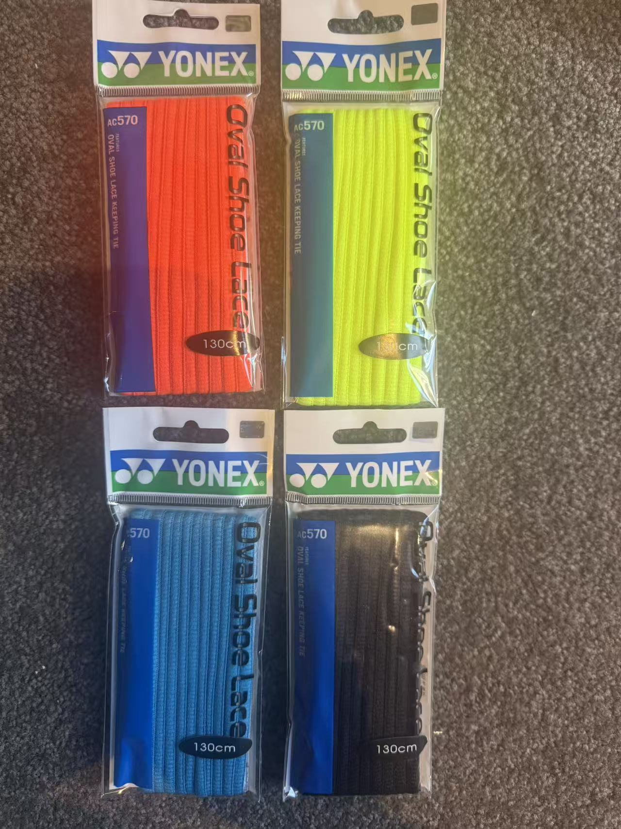 Yonex AC570 Oval Shoes Lace 130cm  Keeping Tie (One Pair) 4 Colors