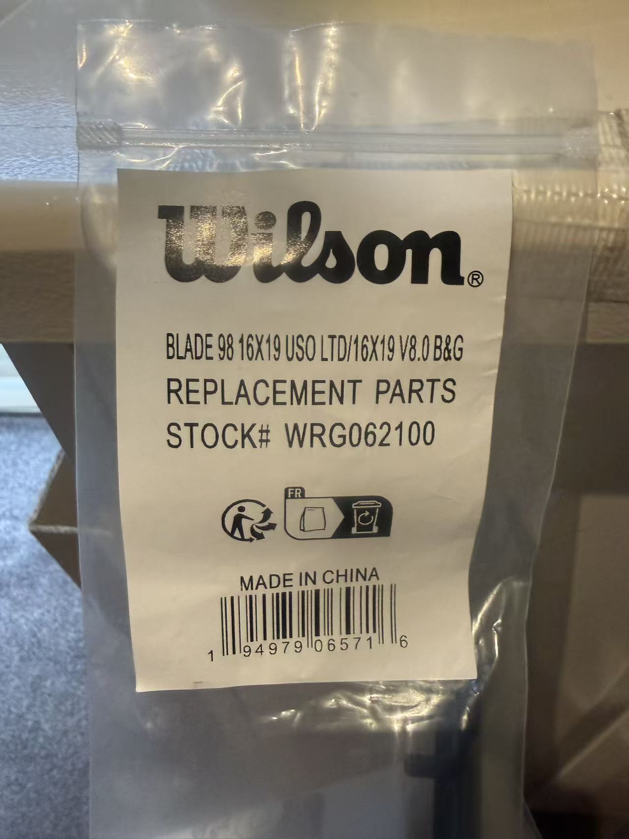 Wilson Blade 98 16X 19 V8 (Bumper & Grommet Set) WRG062100