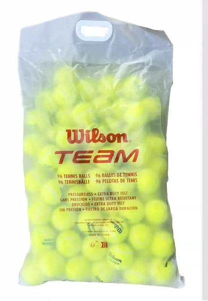 Wilson Team Trainer Pressureless Tennis Balls  96 Balls Bag