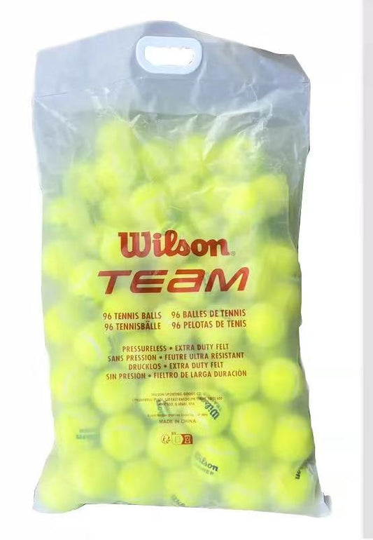 Wilson Team Trainer Pressureless Tennis Balls  96 Balls Bag