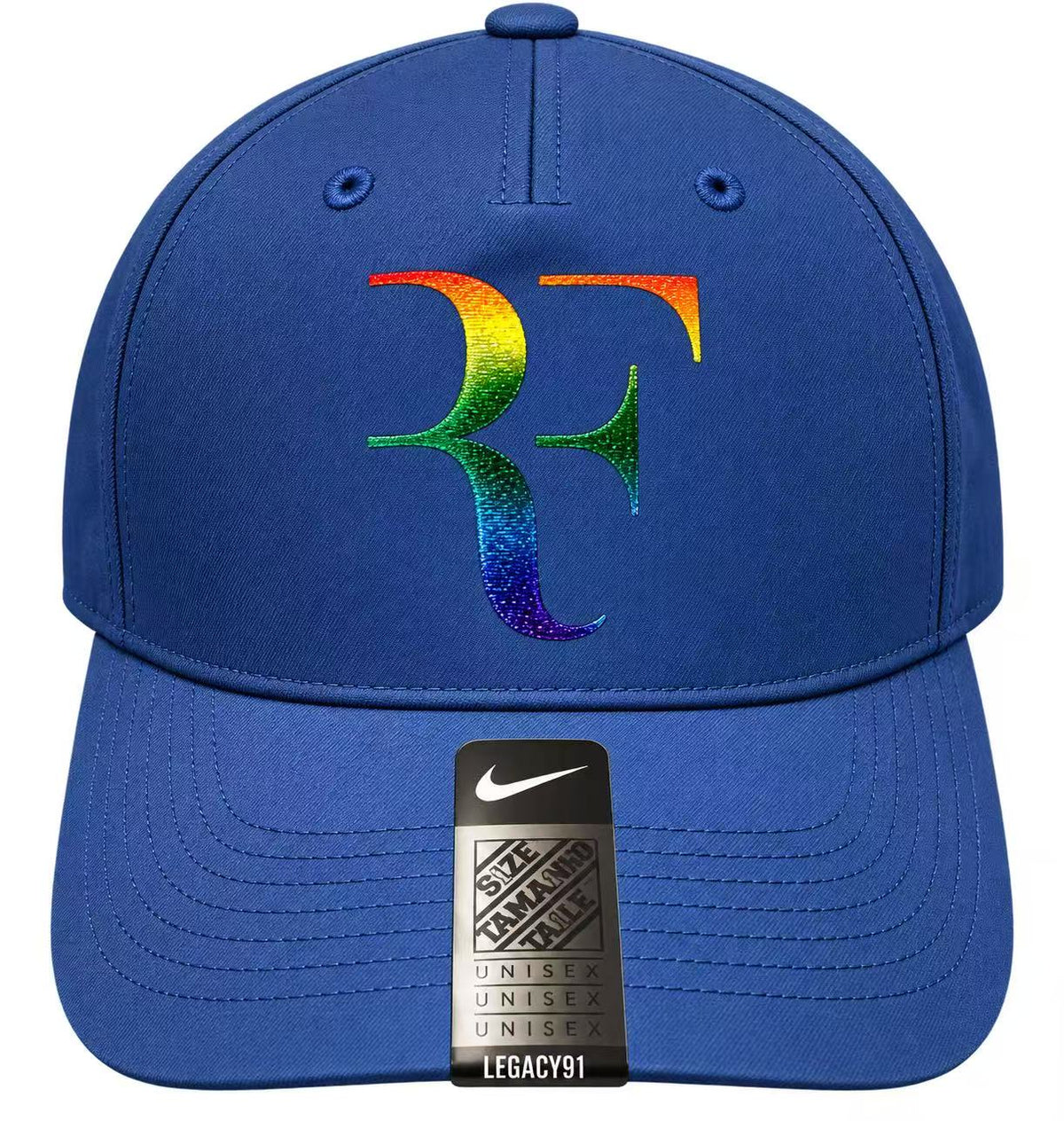 NIKE Men’s RF Roger Federer Legacy91 Iridescent Tennis Cap-Navy, 835536-423