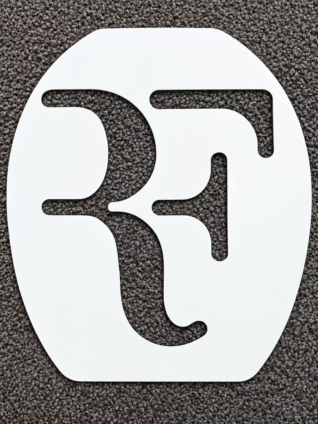 RF Tennis Racket Stencil Card