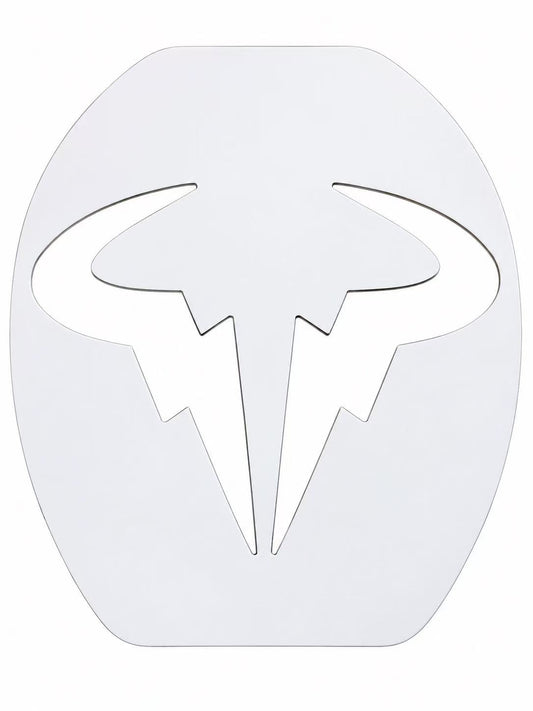 Rafael Nadal Bull Logo Tennis Racket Stencil Card