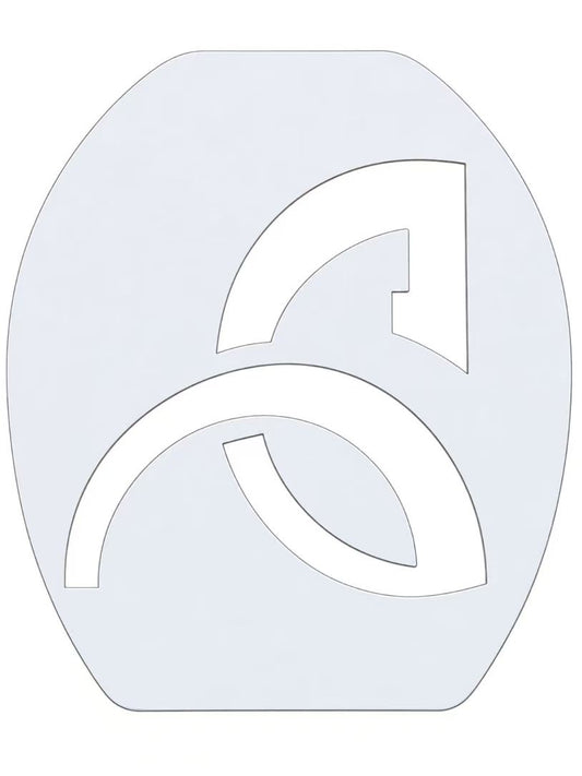 Djokovic DJ  Logo Tennis Racket Stencil Card