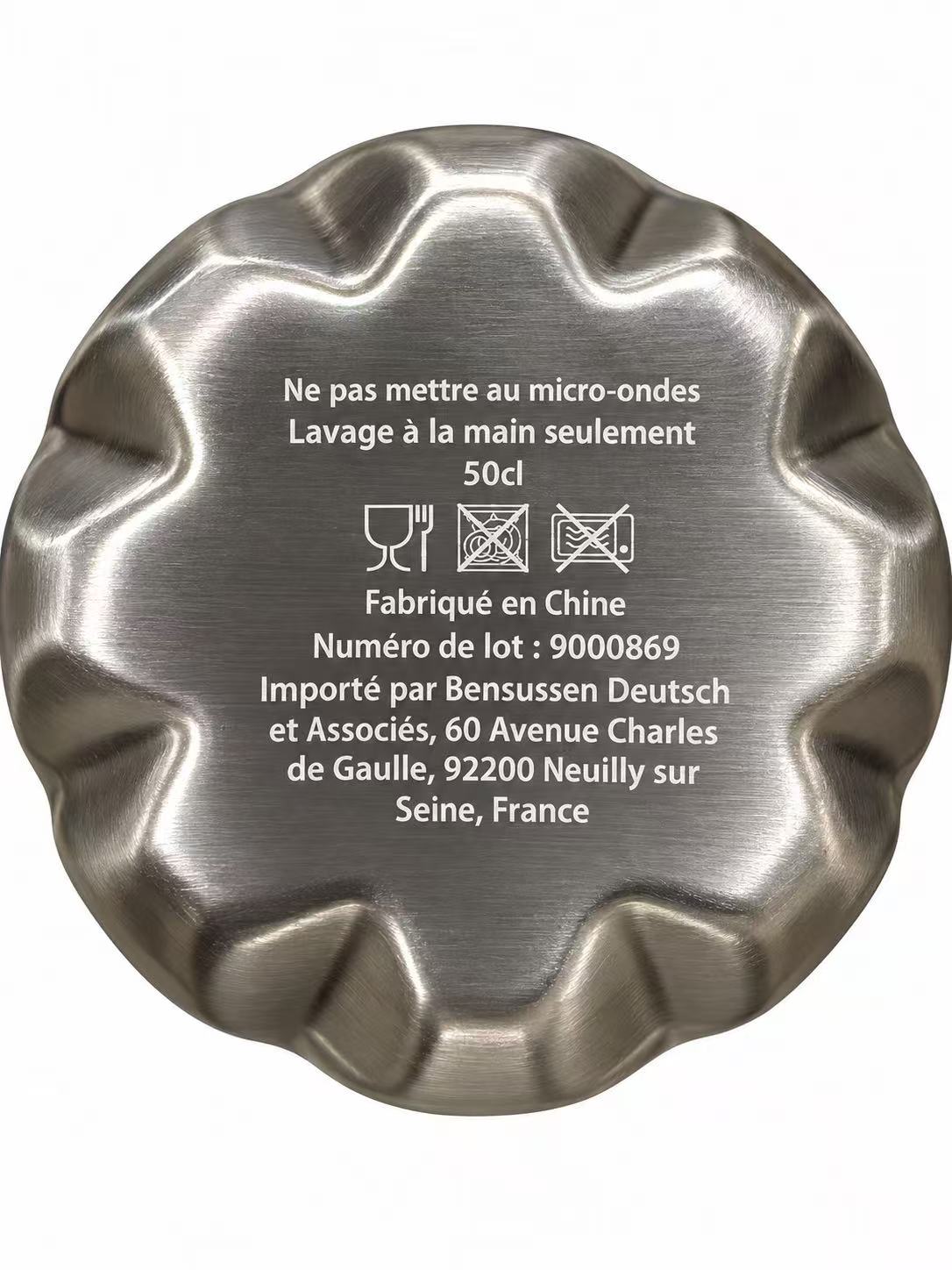 FFF France Football Intermarché 500ml Stainless Steel Insulated Water Bottle