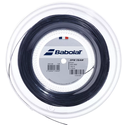 BabolaT RPM TEAM 1.30/16 Tennis String 200m REEL Black
