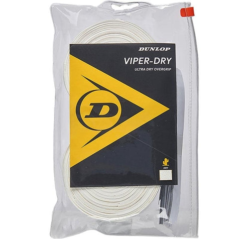 Dunlop Viper-Dry Overgrip 30 Pack White