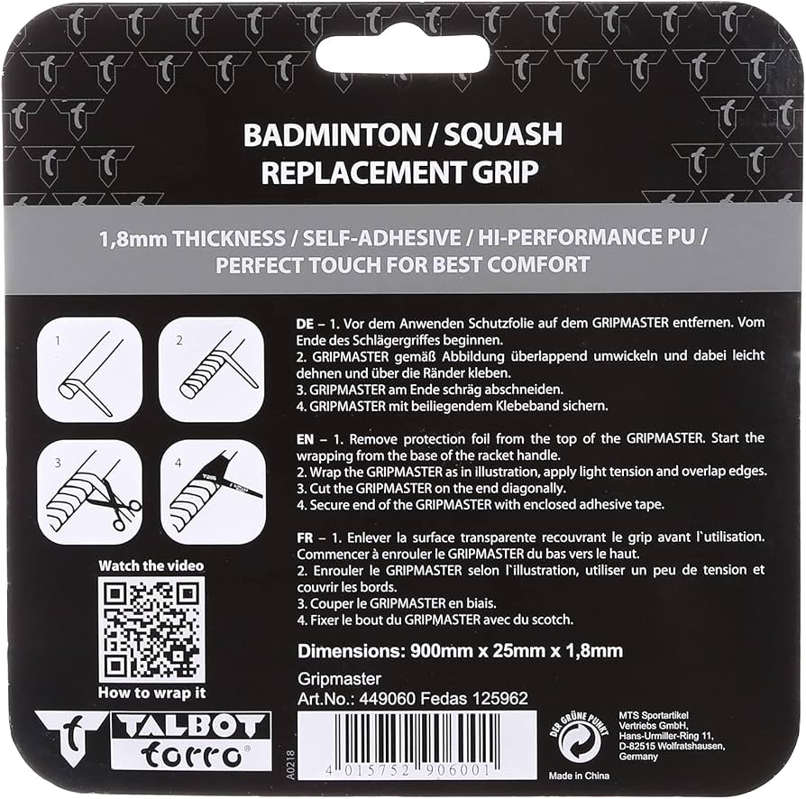 Talbot Torro Gripmaster Replacement Grip Black