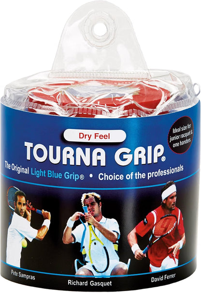 Tourna  Original Dry Feel XL Tennis Grip (30 Grips) Light Blue