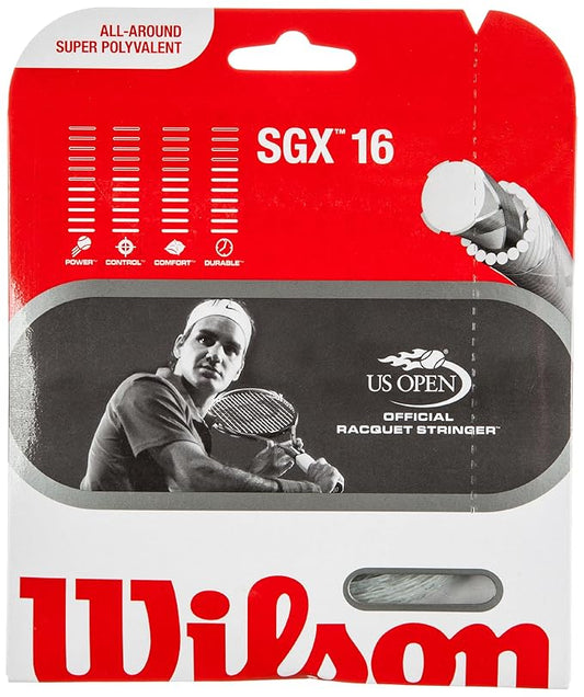 Wilson SGX 16 /1.30mm Tennis String 12M set silver