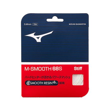 Mizuno M-SMOOTH 68S STIFF 10m Badminton String White