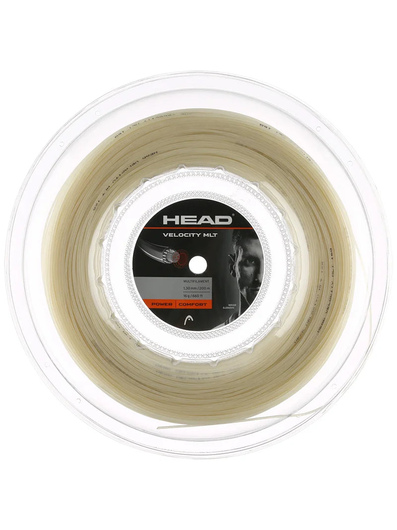Head Velocity MLT 16/1.30 200M Tennis String Reel Natural