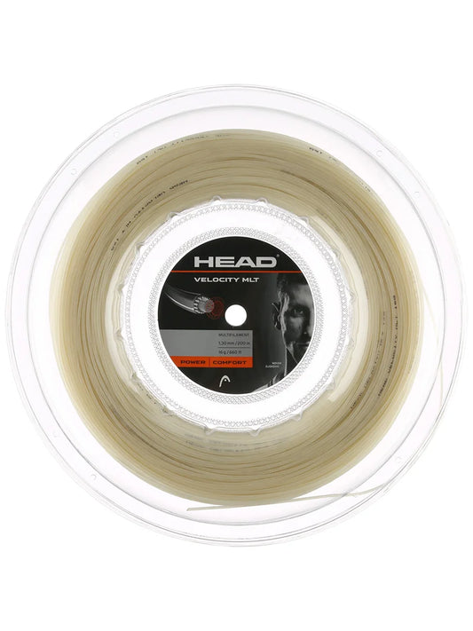 Head Velocity MLT 16/1.30 200M Tennis String Reel Natural