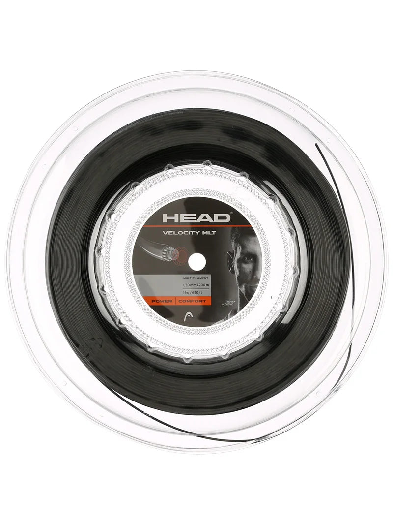Head Velocity MLT 16/1.30 200M Tennis String Reel Black