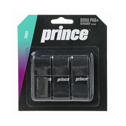 Prince Dura Pro + Tacky Overgrip 3 pack