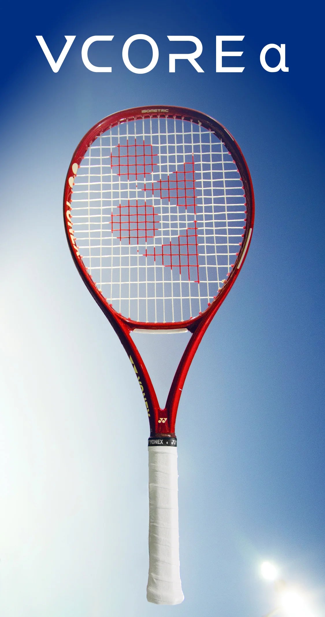 Yonex 2026 Vcore Alpha 100 Tennis  Racquet Strung with Poly tour Pro