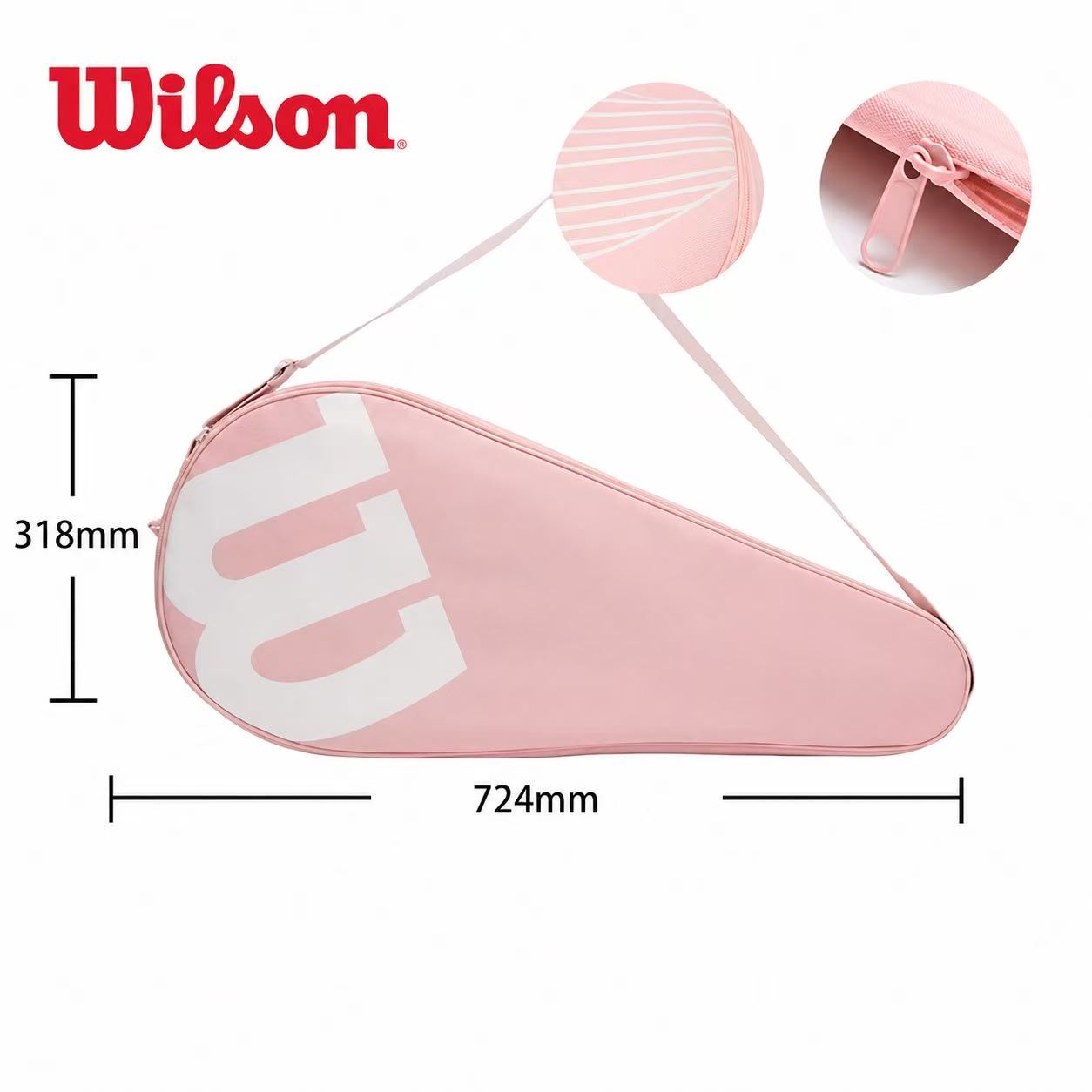 Wilson Intrigue Special Edition Full Racket Cover SMU Pink