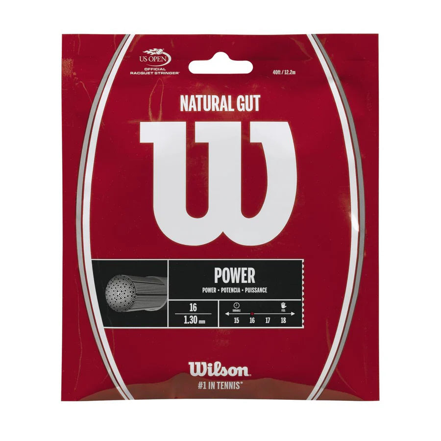 Wilson Natural Gut 16 Tennis String 12M Set